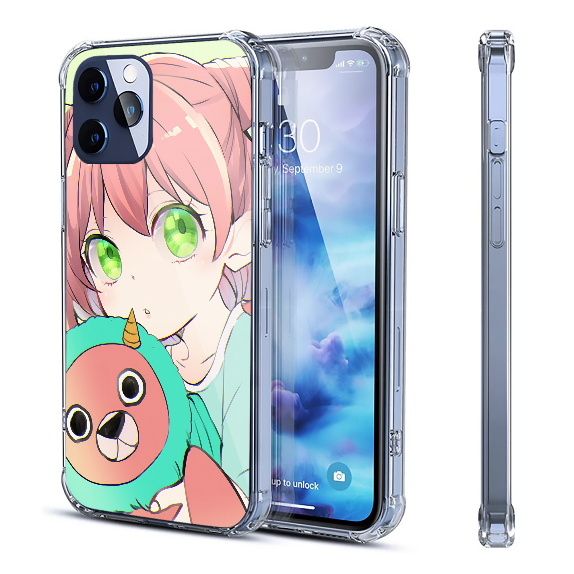 （画像用） SPY×FAMILY间谍家家酒 【iPhone 12シリーズ対応】透明スマホケース（クリアソフトケース）
